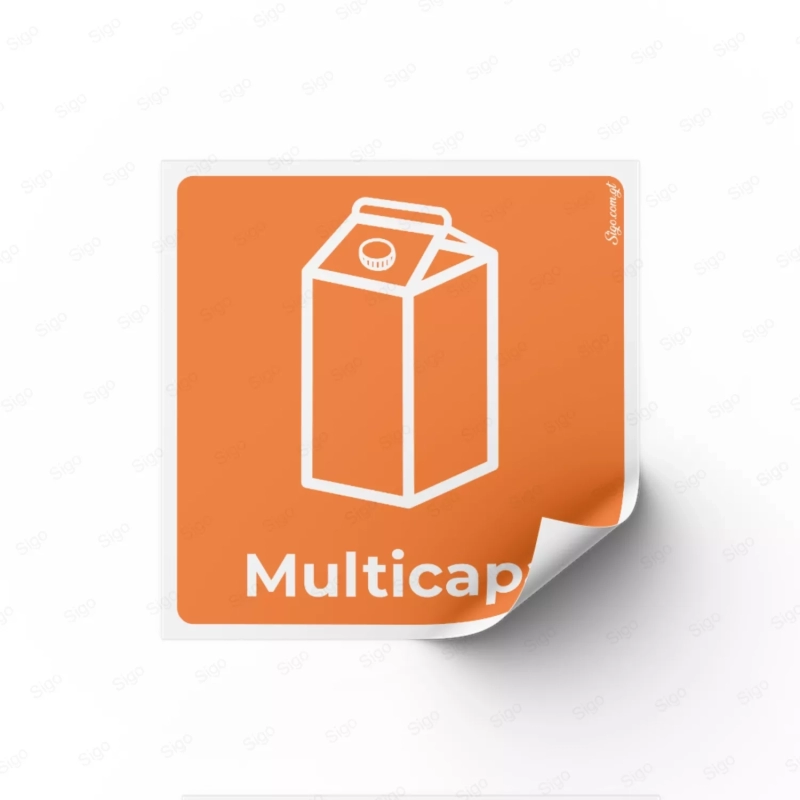 Sticker Reciclaje | Multicapa, Rótulos de Reciclaje