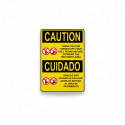 Rótulo de Cuidado - Bilingue Apagar Celular | Cod. CUI-17, Rótulos de Cuidado