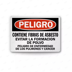 Rótulo de Peligro - Evitar la formación de polvo | Cod. PEL - 75, Rótulos de Peligro