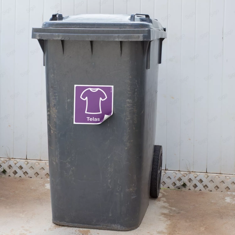 Sticker Reciclaje | Telas, Rótulos de Reciclaje