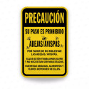 Rótulo de Precaución - Su paso es prohibido | Cod. PRE - 4, Rótulos de Precaución