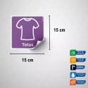 Sticker Reciclaje | Telas, Rótulos de Reciclaje