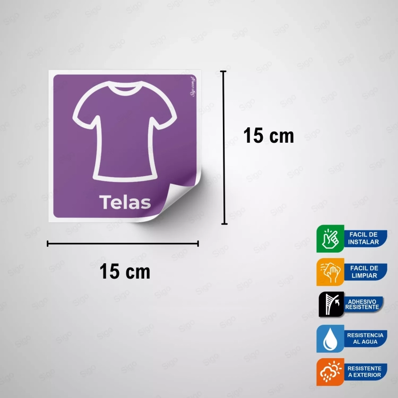 Sticker Reciclaje | Telas, Rótulos de Reciclaje