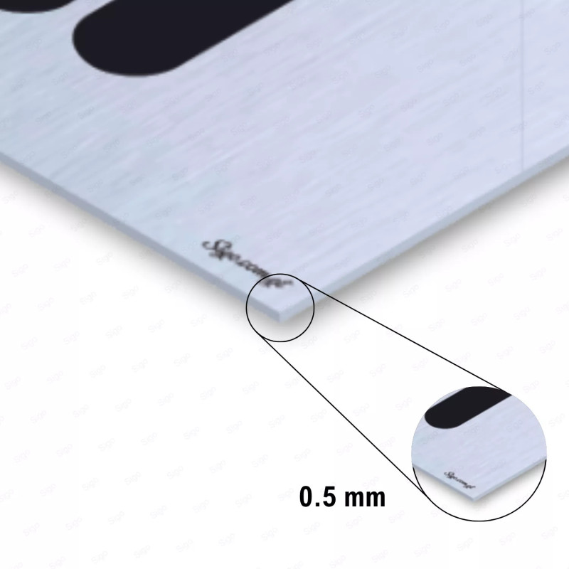 ‣ Rótulo Aluminio Baño Hombres | SIGO