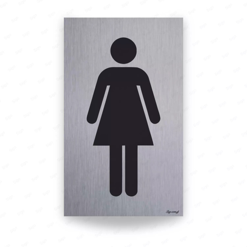 ‣ Rótulo Alum. Baño Mujeres | SIGO