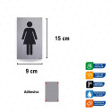 ‣ Rótulo Alum. Baño Mujeres | SIGO