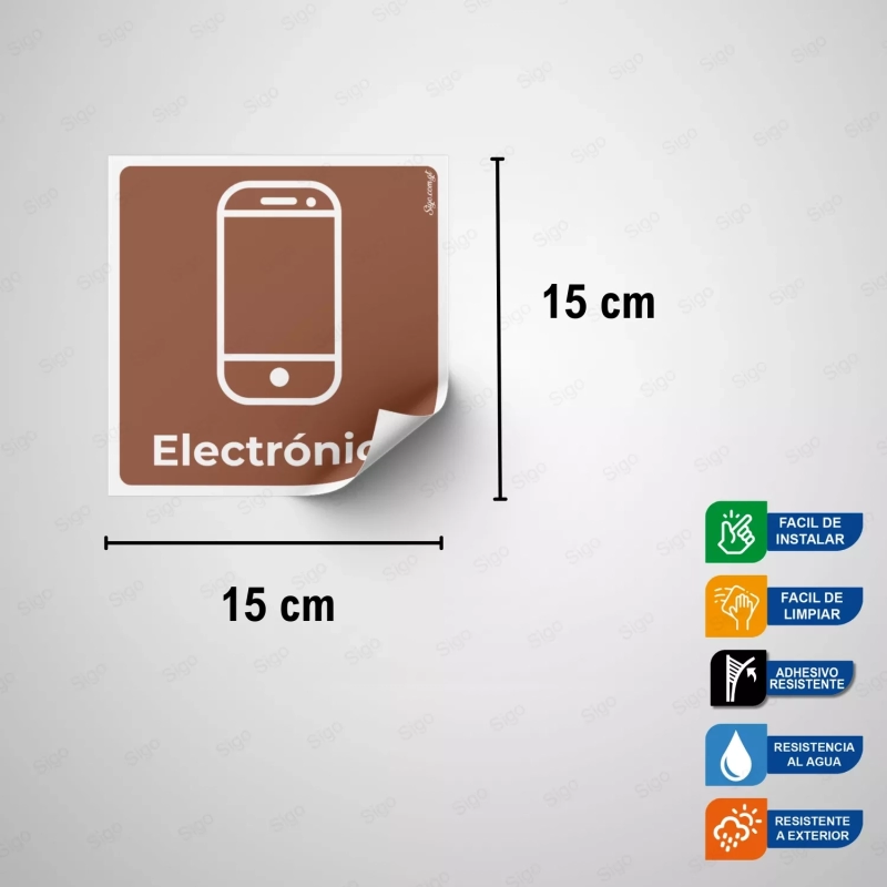Sticker Reciclaje | Electrónico, Rótulos de Reciclaje