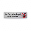 ‣ Rótulo Aluminio: No Depositar Papel... | SIGO