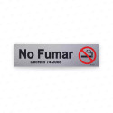 ‣ Rótulo Aluminio No Fumar Horiz... | SIGO