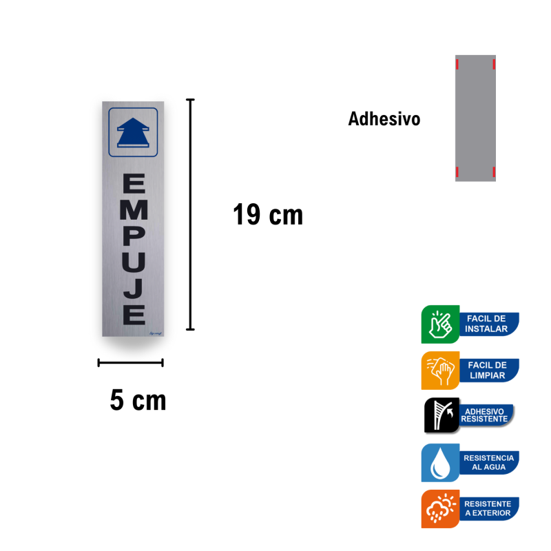 ‣ Rótulo Aluminio Empuje Vert... | SIGO