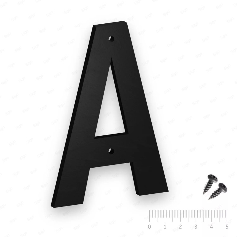 ‣ Letra Plástica A con Tornillos | SIGO