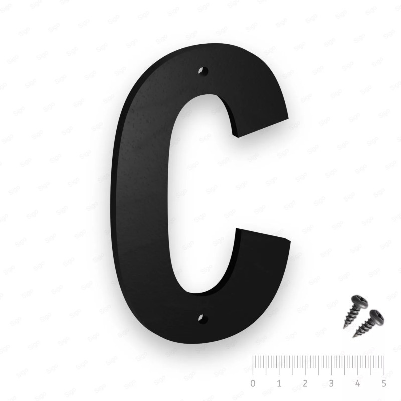 ‣ Letra Plástico C Tornillos Sigo | SIGO
