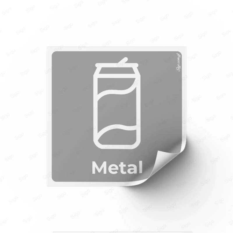 Sticker Reciclaje | Metal, Rótulos de Reciclaje