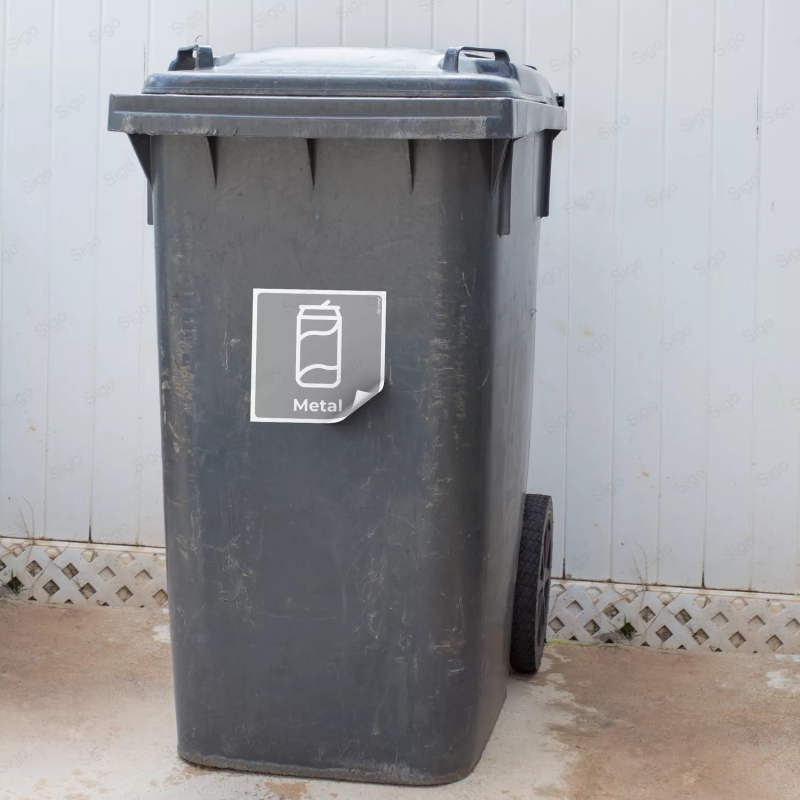 Sticker Reciclaje | Metal, Rótulos de Reciclaje