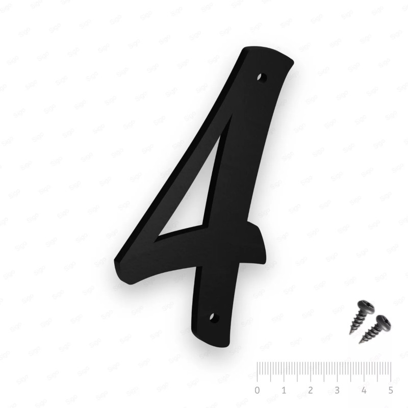 ‣ Número de Plástico No. 4 con Tornillos | SIGO