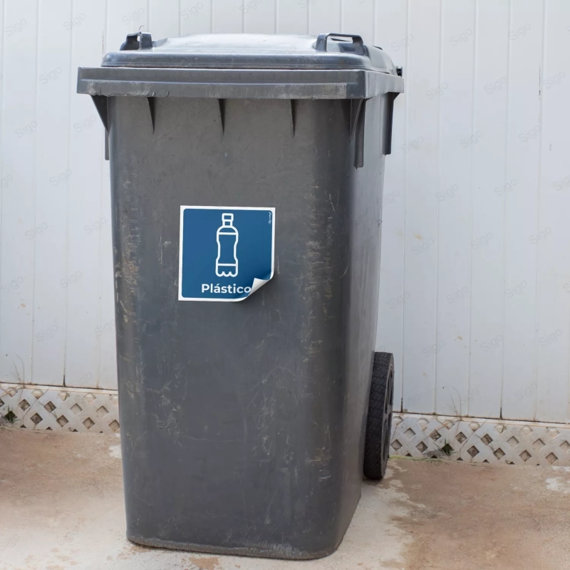 Sticker Reciclaje | Plástico, Rótulos de Reciclaje
