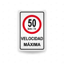 ‣ Rótulo Vial Reglamentario - Velocidad Máxima 50 Km/h | SIGO