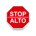 Rótulo Vial Reglamentario - Alto / Stop | Cod. SR - 12