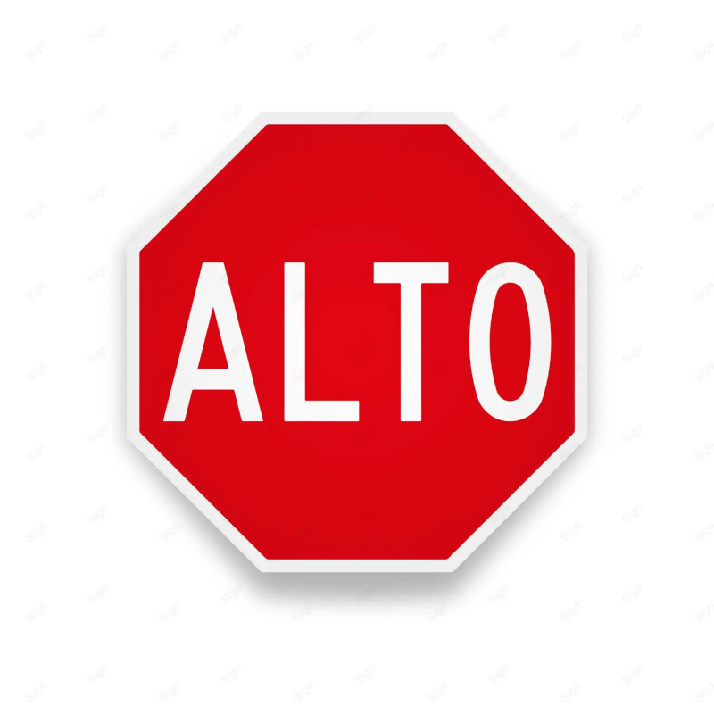 Rótulo Vial Reglamentario - Alto | Cod. SR - 13