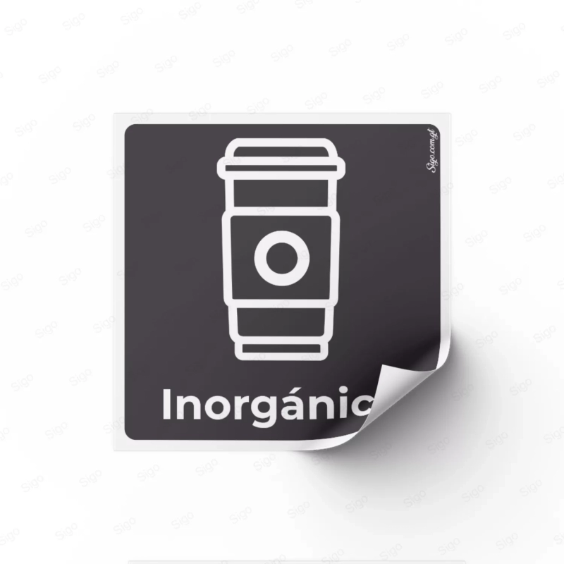 Sticker Reciclaje | Inorgánico, Rótulos de Reciclaje