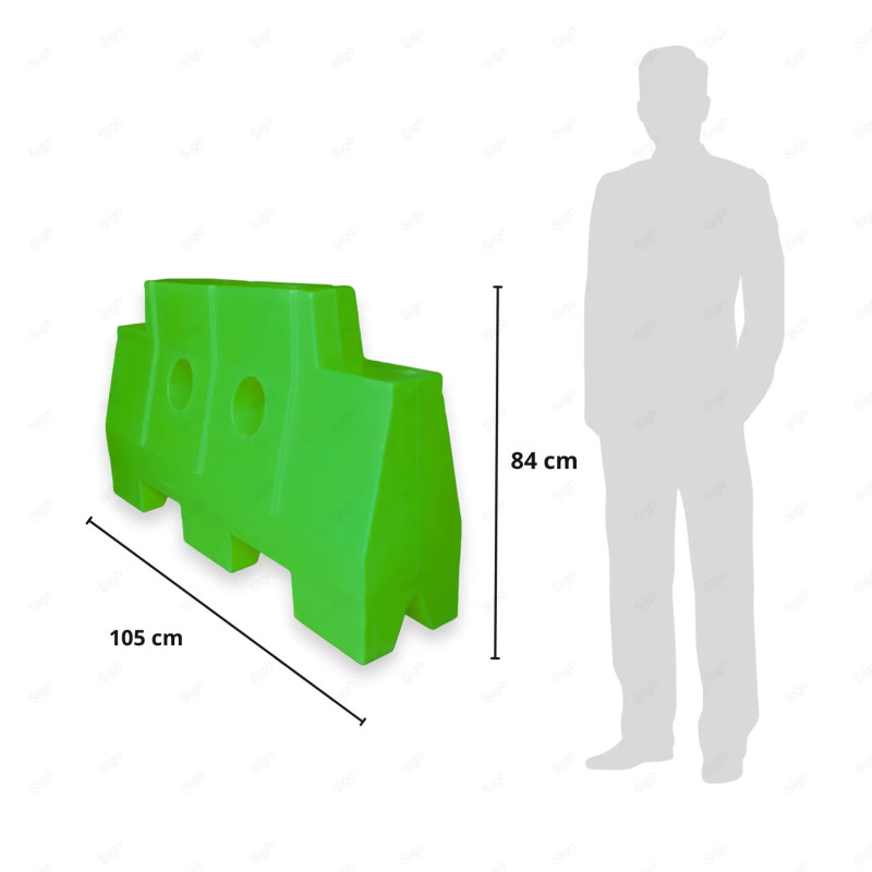 ‣ Barrera Vial tipo Jersey Verde | Sigo
