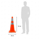 Cono Vial Tráfico | Naranja 91 cm