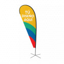 ‣ Bandera Promocional Gota 3 m | SIGO