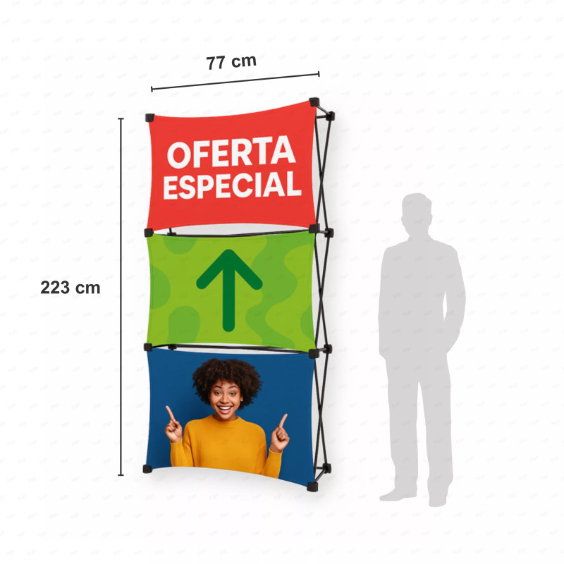 ‣ Pared Promocional Pop Up c/ Ojetes 77x223.5... | SIGO