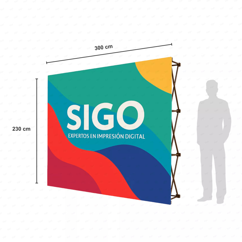 ‣ Pared Promocional Recta Ideal en Guatemala | SIGO