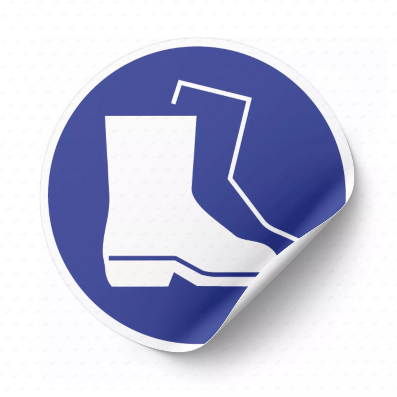 ‣ Calcomanía Use Protección en los Pies... | SIGO