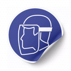 ‣ Calcomanía Uso Obligatorio Protector Facial | SIGO