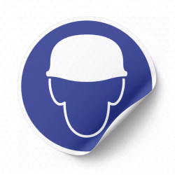 ‣ Calcomanía Use Protección Cabeza | SIGO