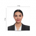 Fotografias Tamaño Pasaporte 2" x 2" Pulg | Visa Americana