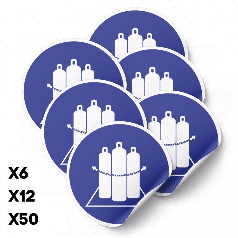 ‣ Calcomanía: Mantener Sujetados los Cilindros... | SIGO