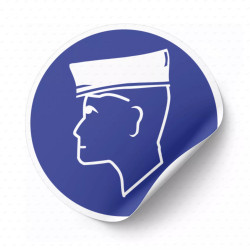 ‣ Calcomanía Uso Oblig. de Gorro SEG. Indust. | SIGO