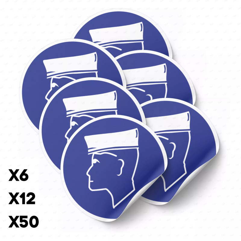 ‣ Calcomanía Uso Oblig. de Gorro SEG. Indust. | SIGO