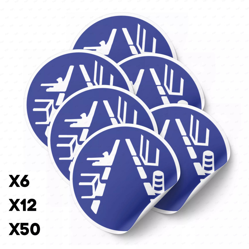 ‣ Calcomanía Mantenga Despejado Pasillos... | SIGO