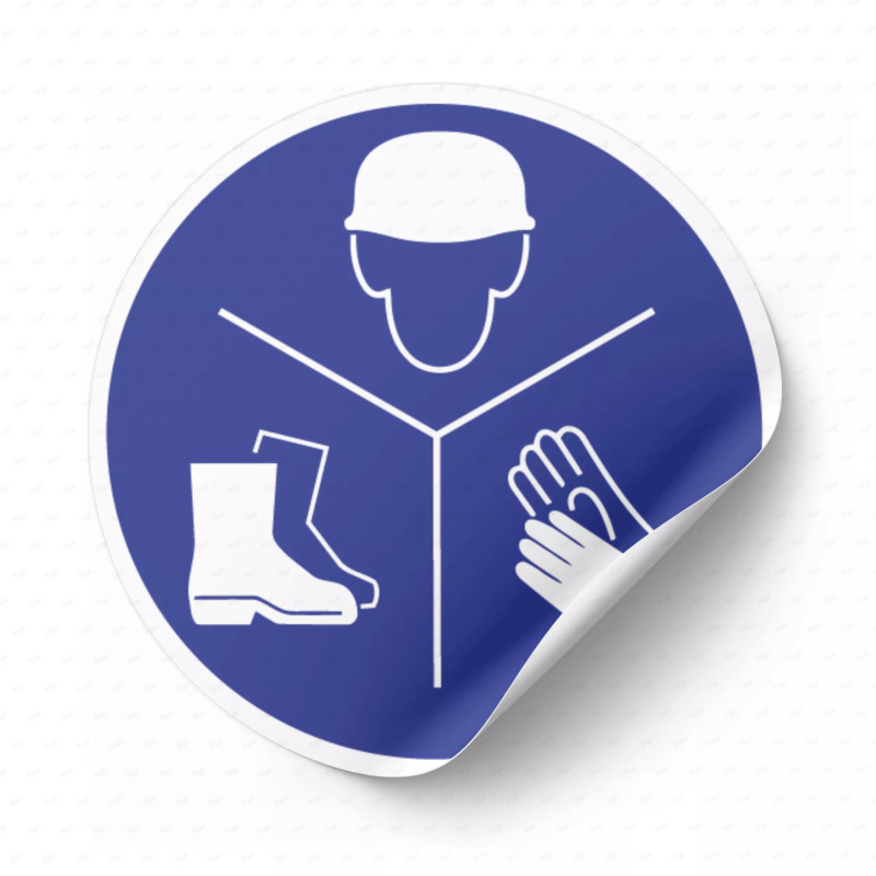 ‣ Calcomanía Uso Obligatorio Equipo de Protección | SIGO