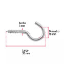 ‣ Blíster con 2 armellas 23 x 110, FIERO | Fiero