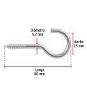 ‣ Blíster con 2 armellas 23 x 110, FIERO | Fiero