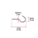 ‣ Blíster 12 armellas 17x40 | Fiero