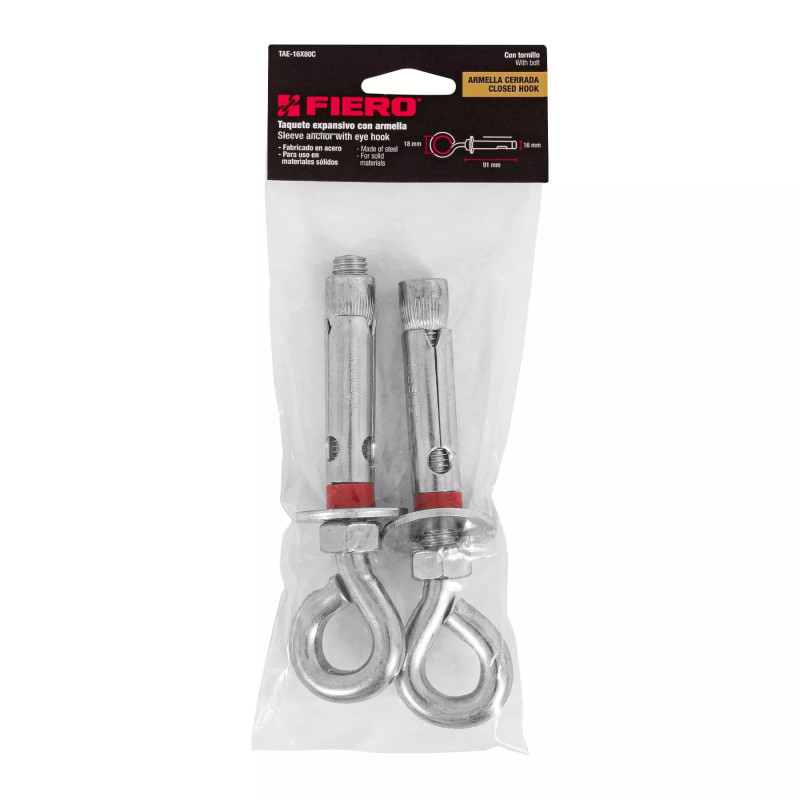 ‣ Perno Expansivo Ø 5/8" x 3 5/8" | Armella Cerrada Fiero