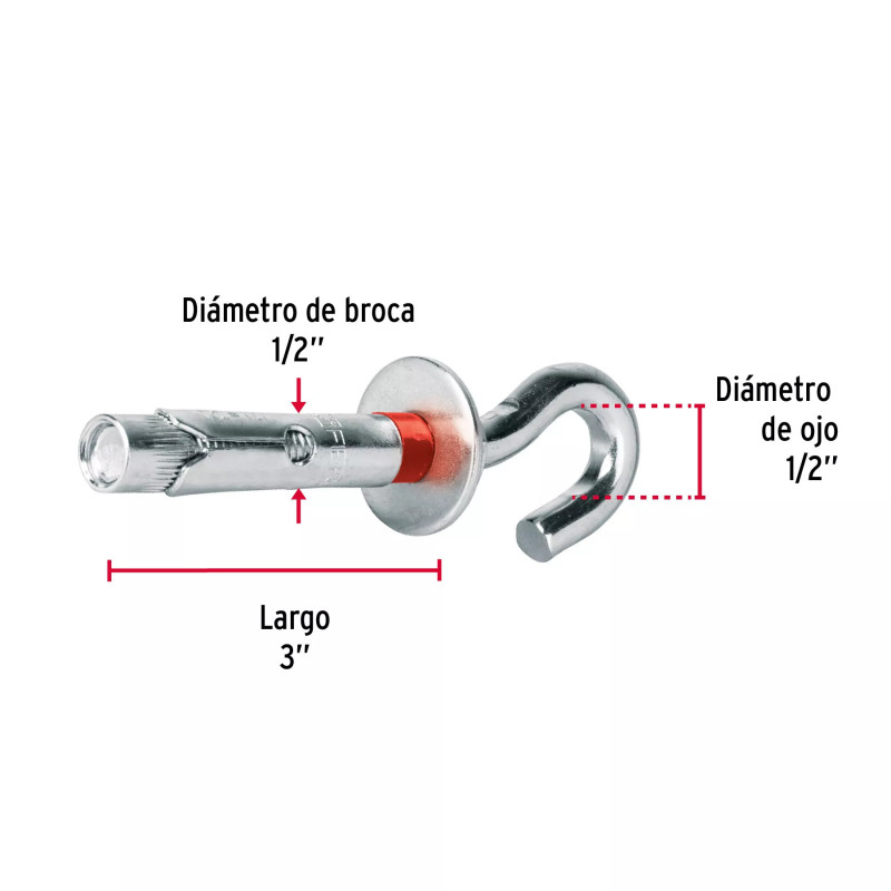 ‣ Bolsa 2 taquetes 12x75 mm con armella... | Fiero