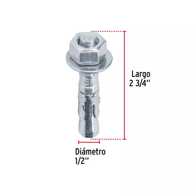 ‣ Caja 50 taquetes arpón 3/8"x5"... | Fiero
