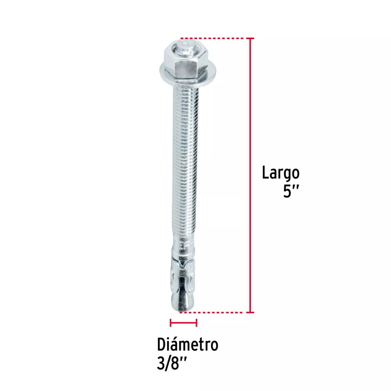 ‣ Caja 50 taquetes arpón 3/8"x5"... | Fiero