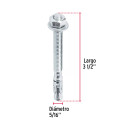 ‣ Caja 100 taquetes arpón 5/16" x 3-1/2"... | Fiero