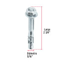 ‣ Taquetes arpón 5/16"x2-3/4" Caja 100... | Fiero