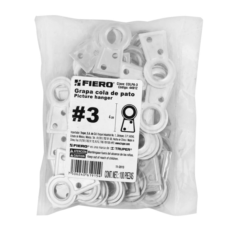 ‣ Bolsa con 100 colas de pato No.3, 4 cm... | Fiero