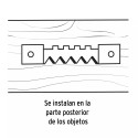 ‣ Bolsa con 100 colgadores 65 mm tipo caimán... | Fiero