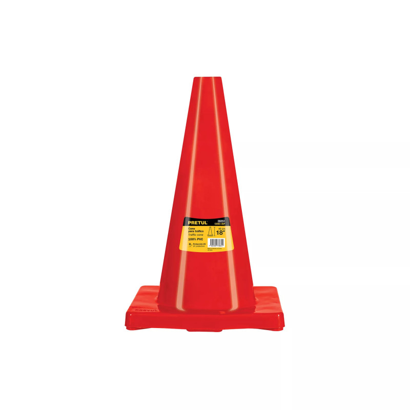 ‣ Cono de Precaución 45 cm PVC, Pretul | Pretul